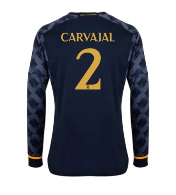 Real Madrid Daniel Carvajal #2 Replika Udebanetrøje 2023-24 Langærmet